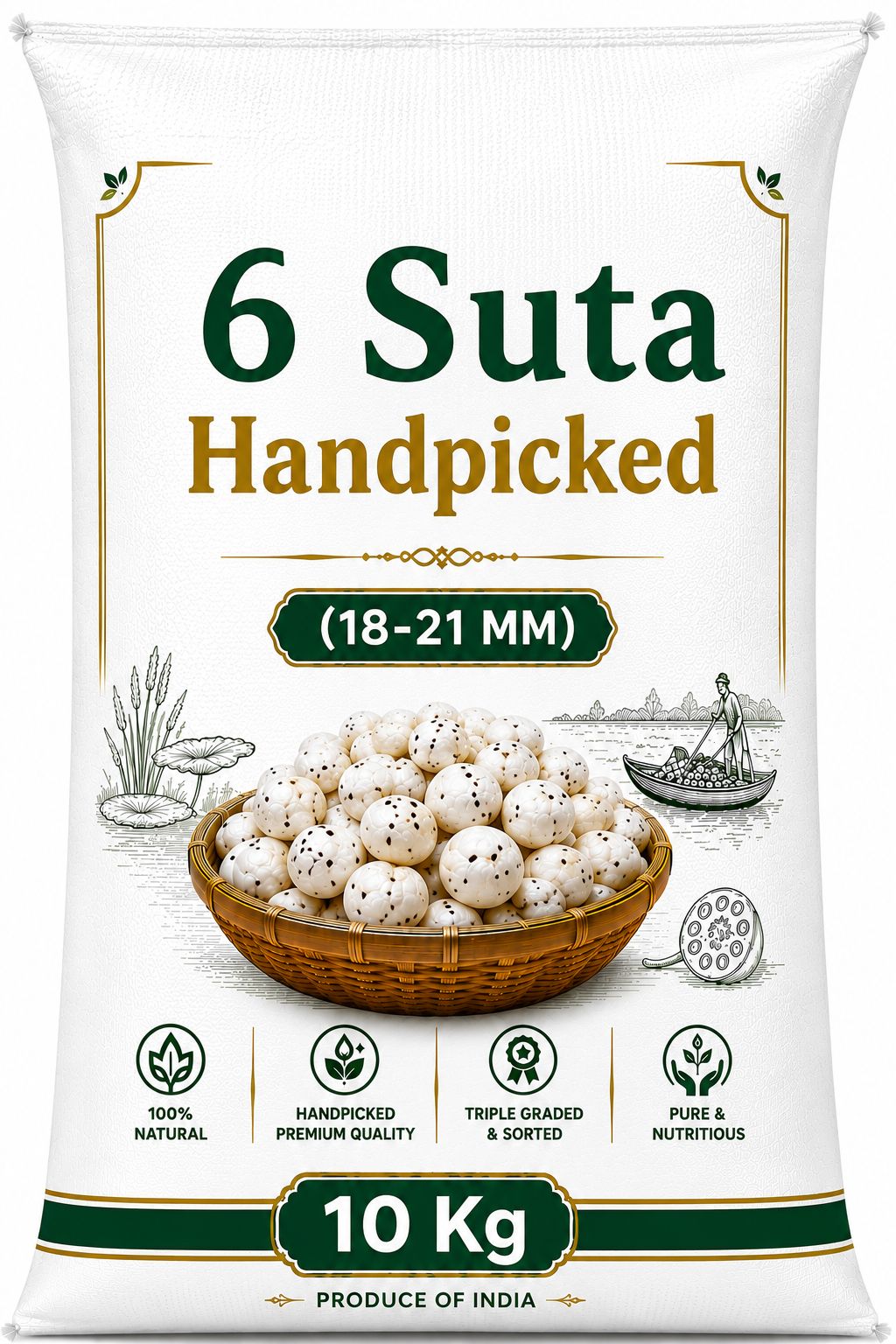 Bulk Makhana Economy 6 Suta + 20 Kg