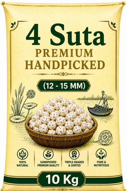 Handpicked Premium Makhana 4 Suta 20 Kg