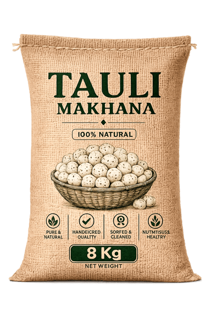 Tauli Makhana Bag MOQ 40 Kg.
