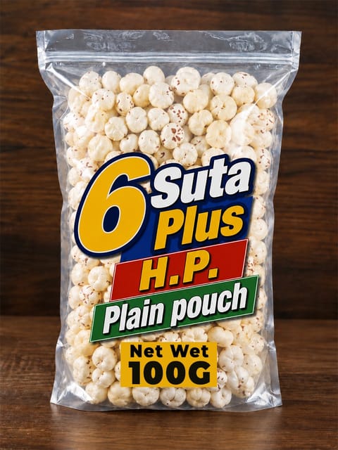 6 Suta+ HP 100 GM Plain Pouch  20 Kg